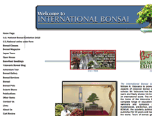 Tablet Screenshot of internationalbonsai.com